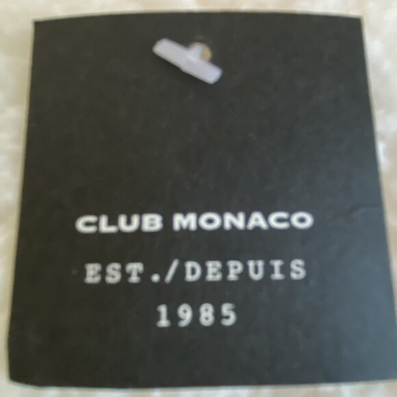 Club Monaco $148 Navy Pinstripe Office Siren Ruffle Pencil Skirt NWT Career Sz 6 - Picture 8 of 11